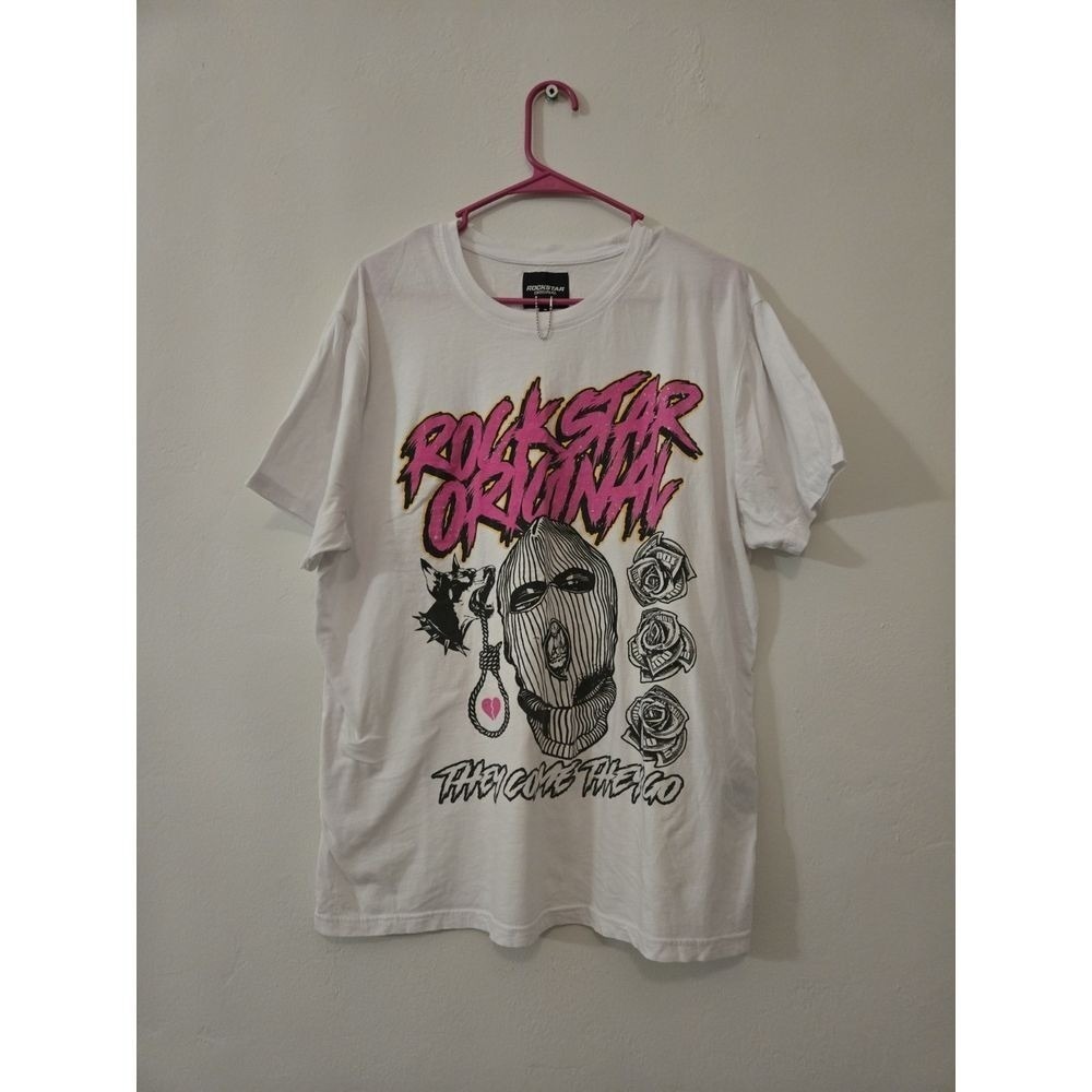 Rockstar Original Men's Clava White Graphic Tee